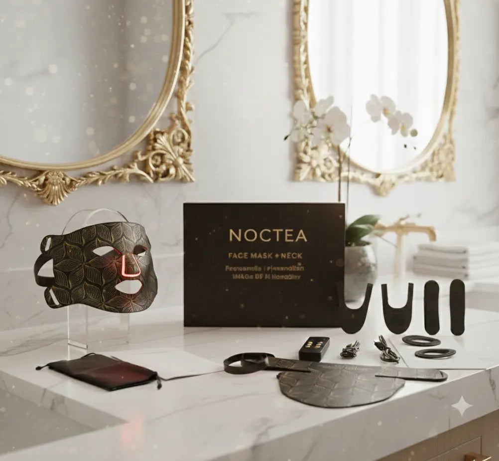 Masque de luminothérapie LED NOCTEA — Rituel du soir NOCTEA
