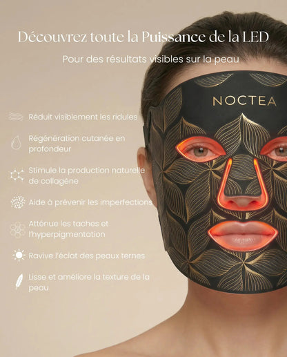 Masque LED NOCTEA Anti-Âge | Peau plus lisse en 10 min par jour NOCTEA