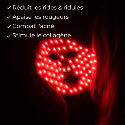 Masque de luminothérapie LED NOCTEA — Rituel du soir